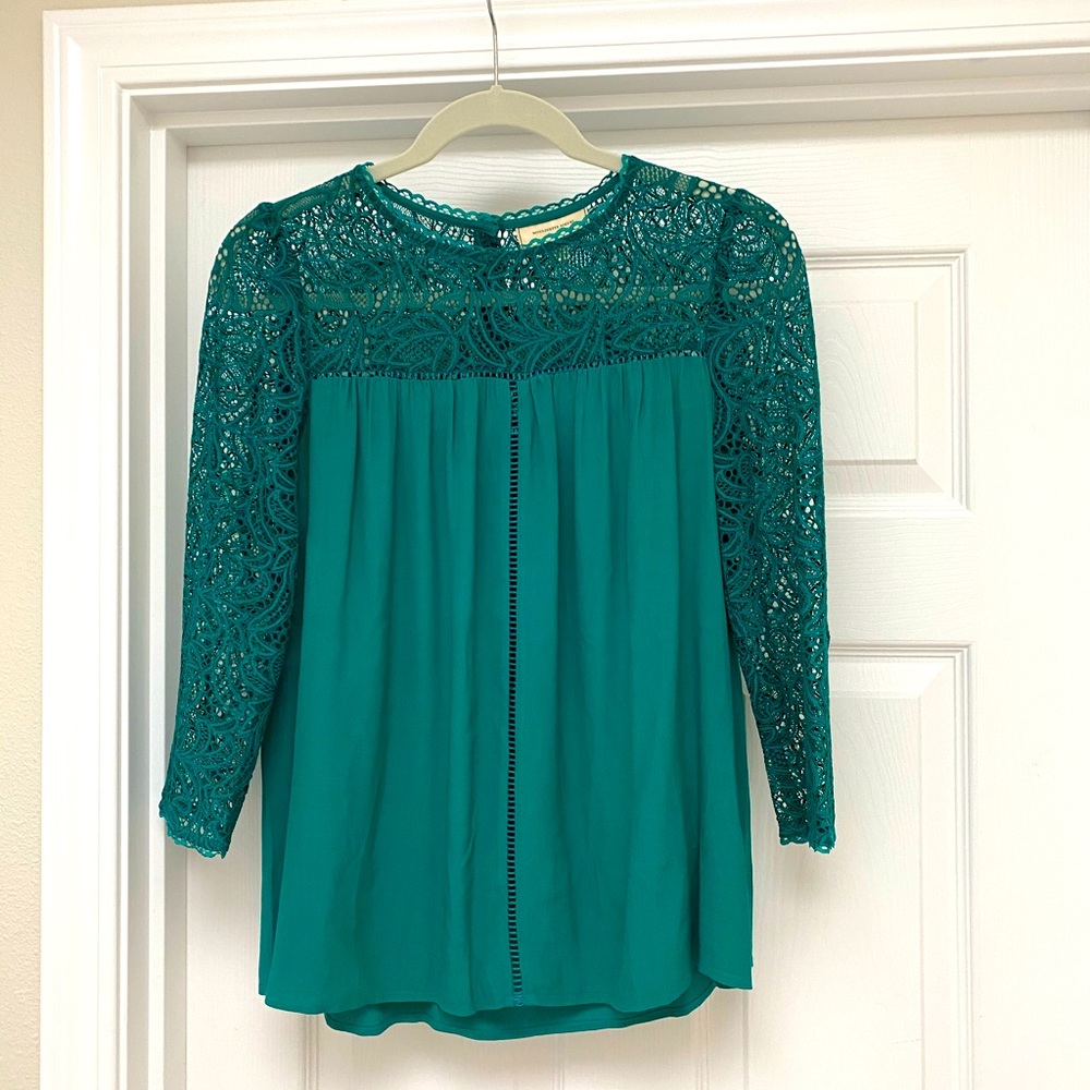 Anthropologie Moulinette Soeurs Lace Blouse